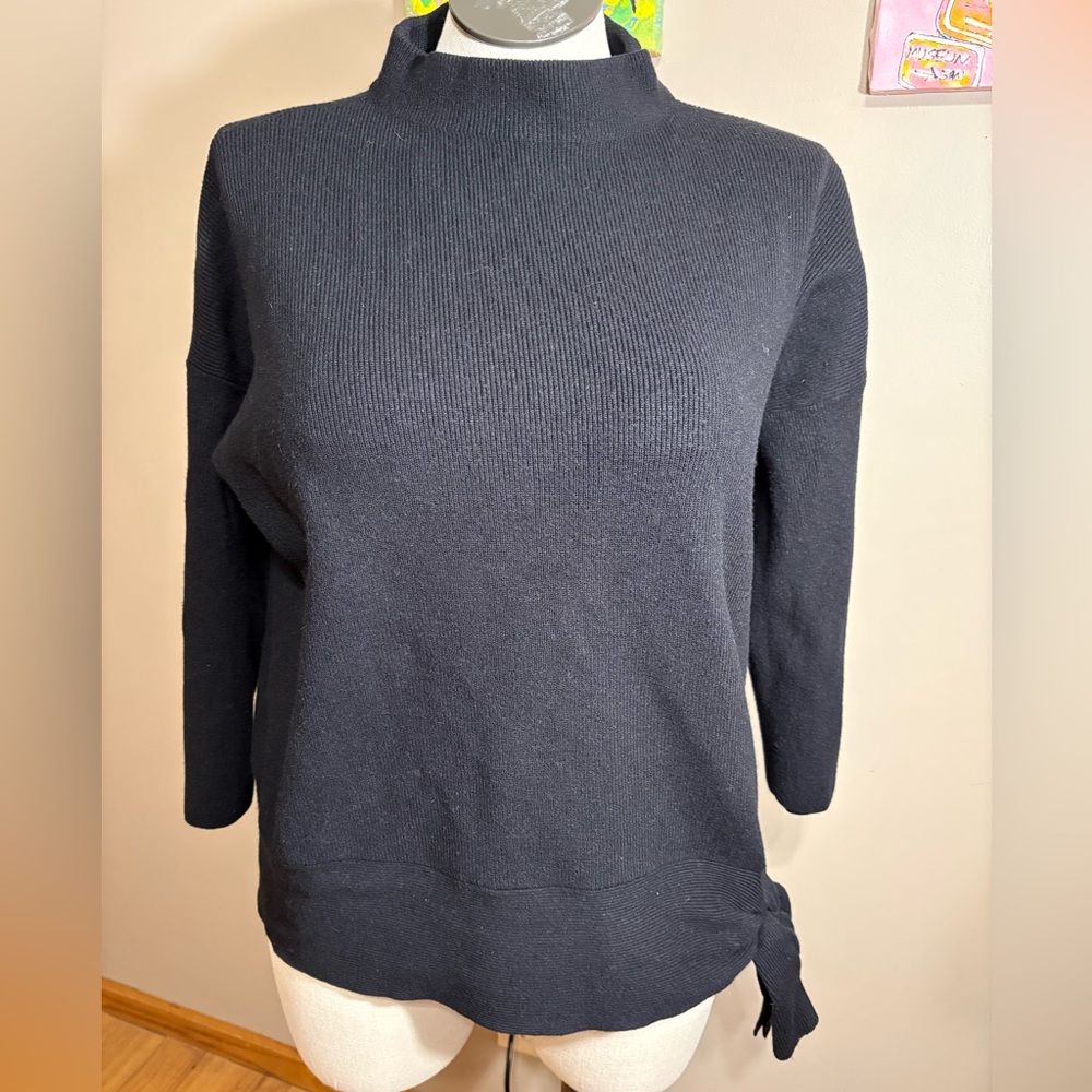 Chico's Classic Black Turtleneck Sweater